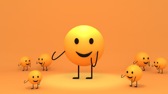3D Toon Yellow Emoji  Dance  by tykcartoon VideoHive